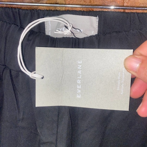 Everlane Black Organic Cotton The Easy Pants Women's Size 2 - Picture 5 of 7